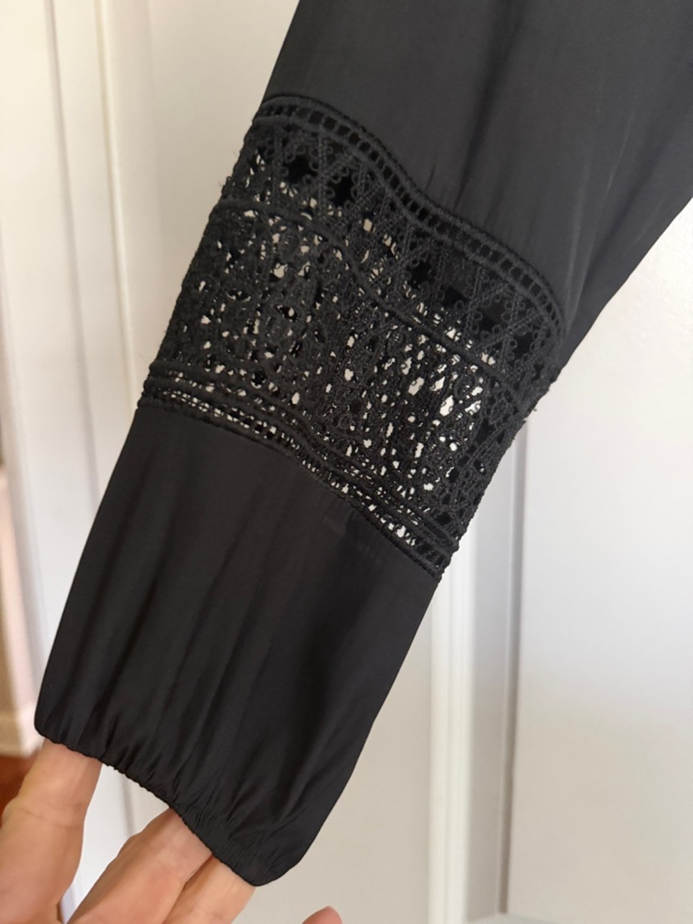 Ramy Brook Winnie Long-Sleeve Lace Panel Dress - Picture 7 of 10